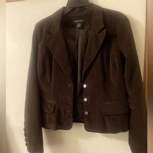 Calvin Klein Jeans (Large) Dark Academia Brown Casual Collegiate Corduroy Blazer